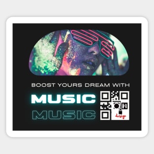 Boste yours Dream with music Sticker